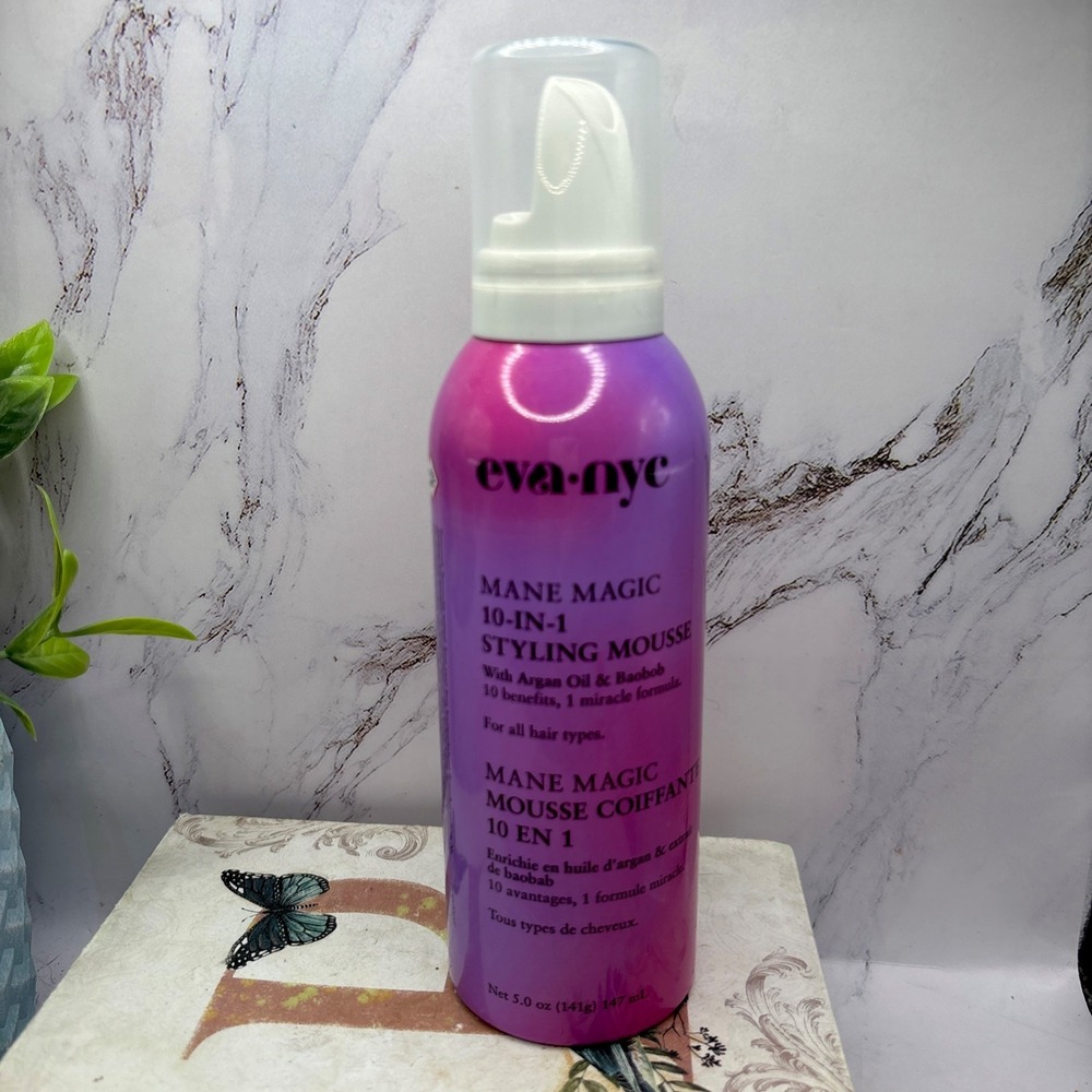 Eva NYC Mane Magic 10-in-1 Styling Mousse For All Hair Types 5 oz New
